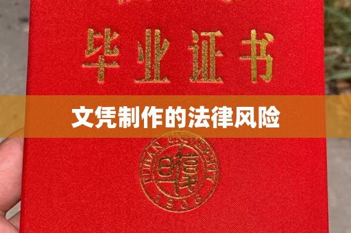 河源文凭制作的法律风险